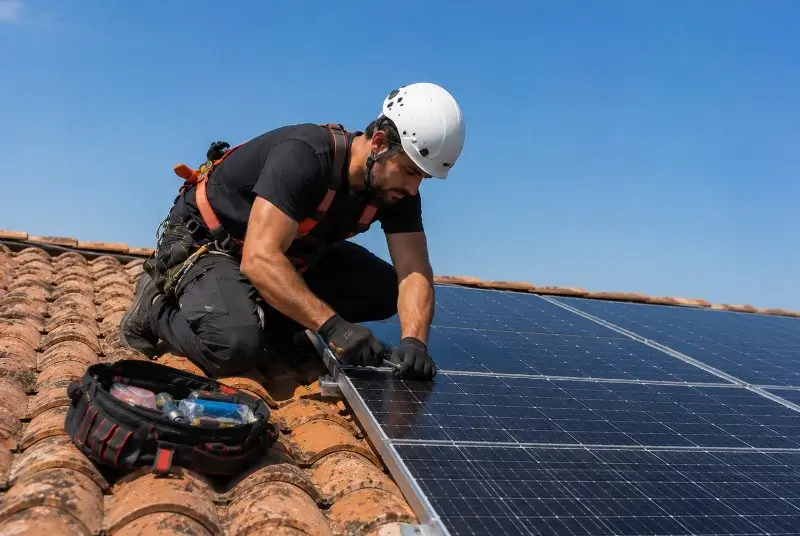 Maintenance et monitoring de panneaux solaires à Aubais
