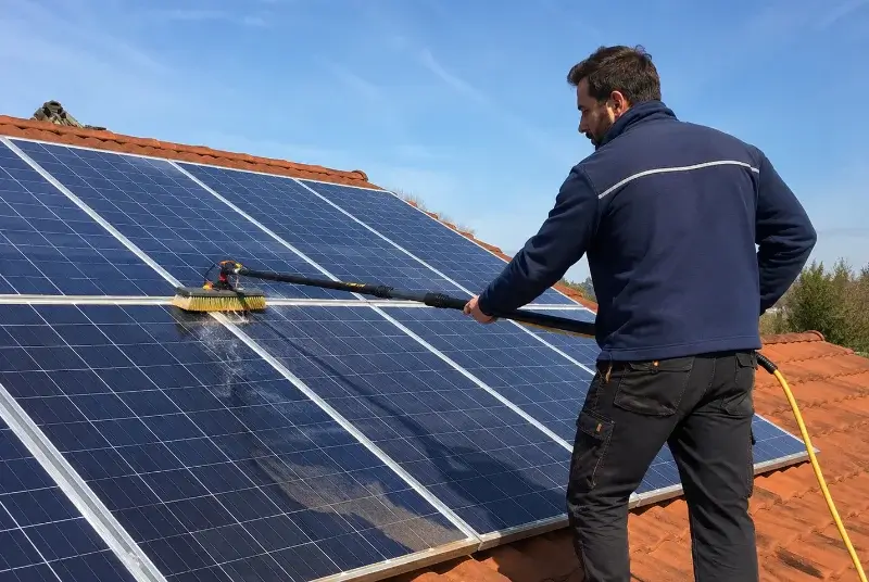 Nettoyage et entretien de panneaux solaires à Aubais