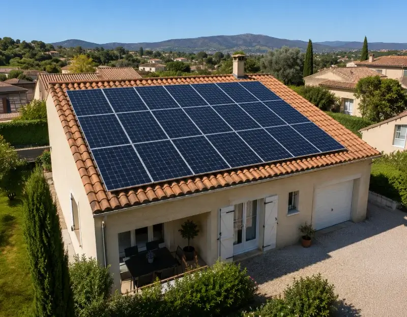 Prime à l'autoconsommation panneaux solaires Aubais — aide financière de l'État